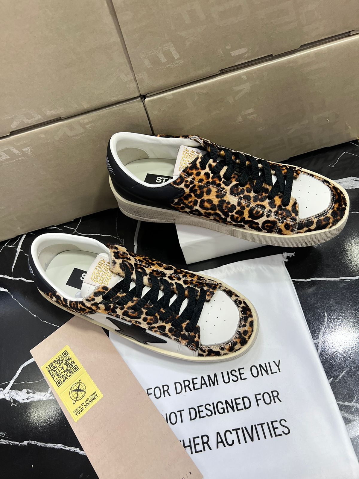 Golden Goose de leopardo Caballero