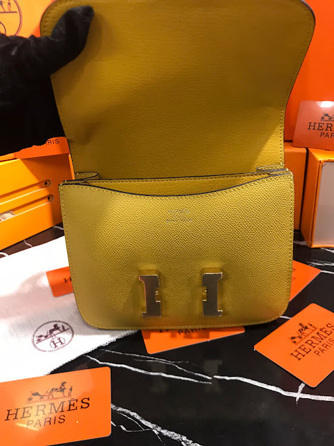 Hermes Amarillo Mostaza Piel