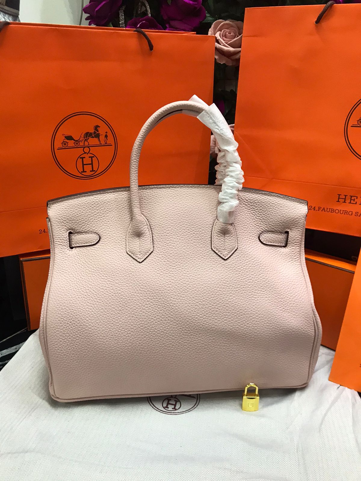 Hermes Birkin Rosa Piel