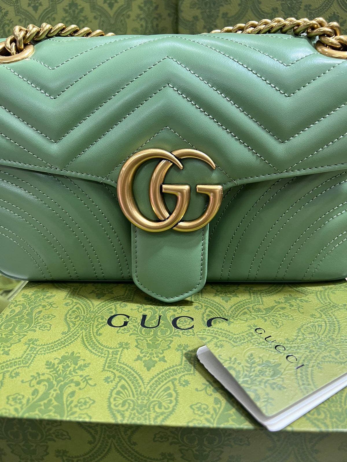 Gucci Verde Piel