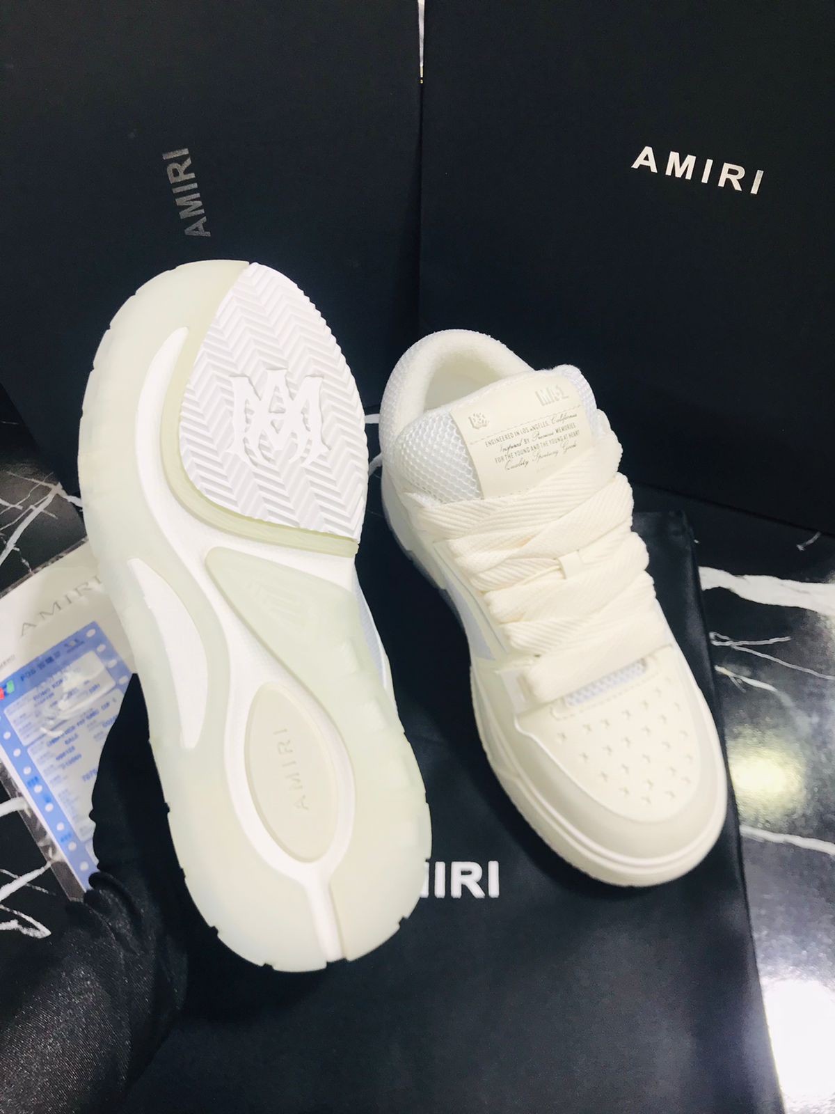 AMIRI Tenis blanco Caballero