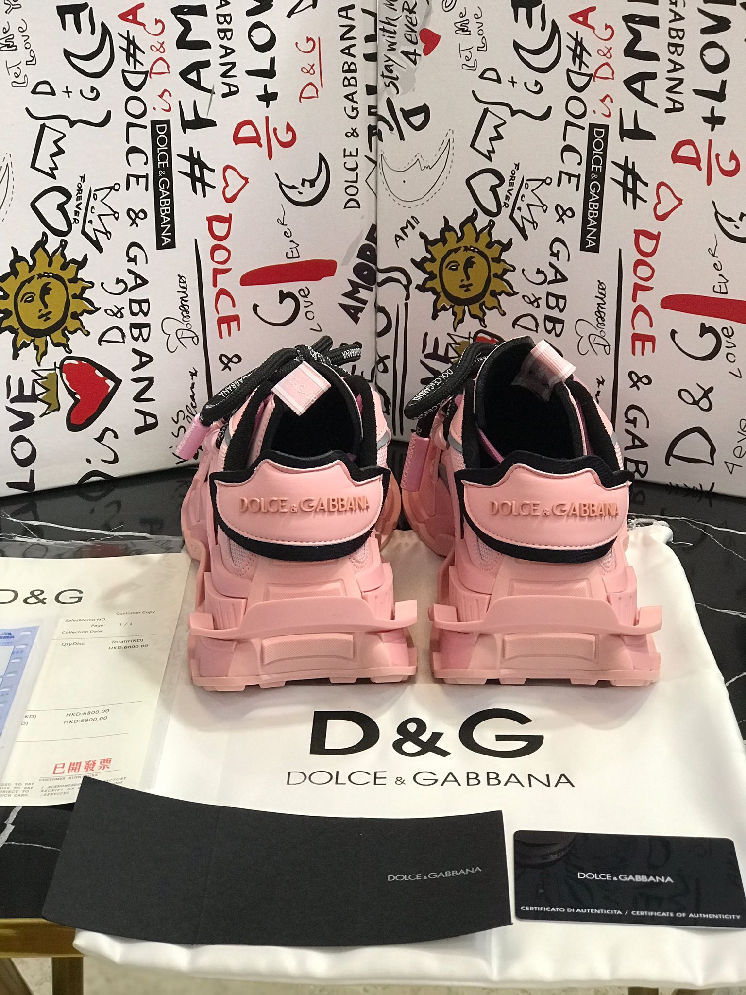 Dolce Gabbana Tenis color rosa