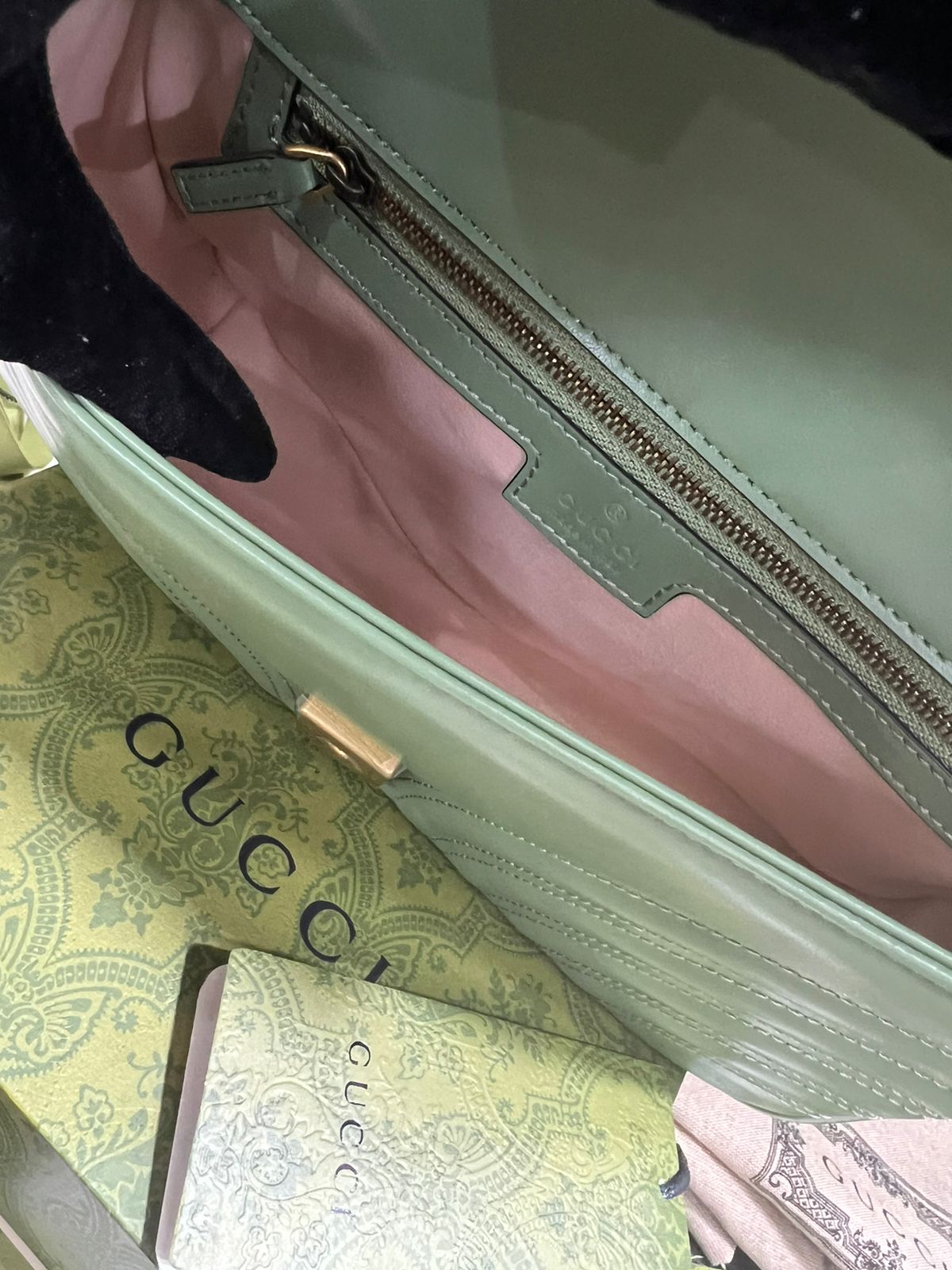 Gucci Verde Piel