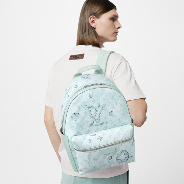 Louis Vuitton Azul Aqua Piel