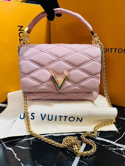 Louis Vuitton Rosa Pastel Piel