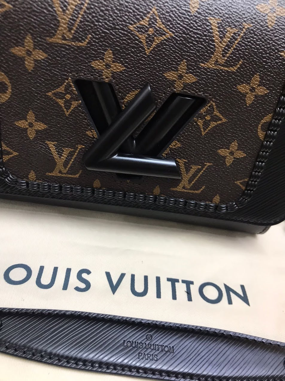 Louis Vuitton Negra Patron V Piel