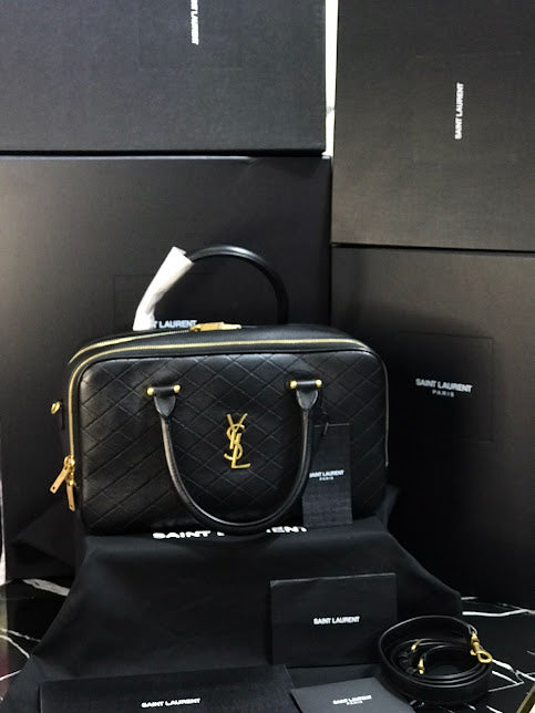 Saint Laurent Negro Piel