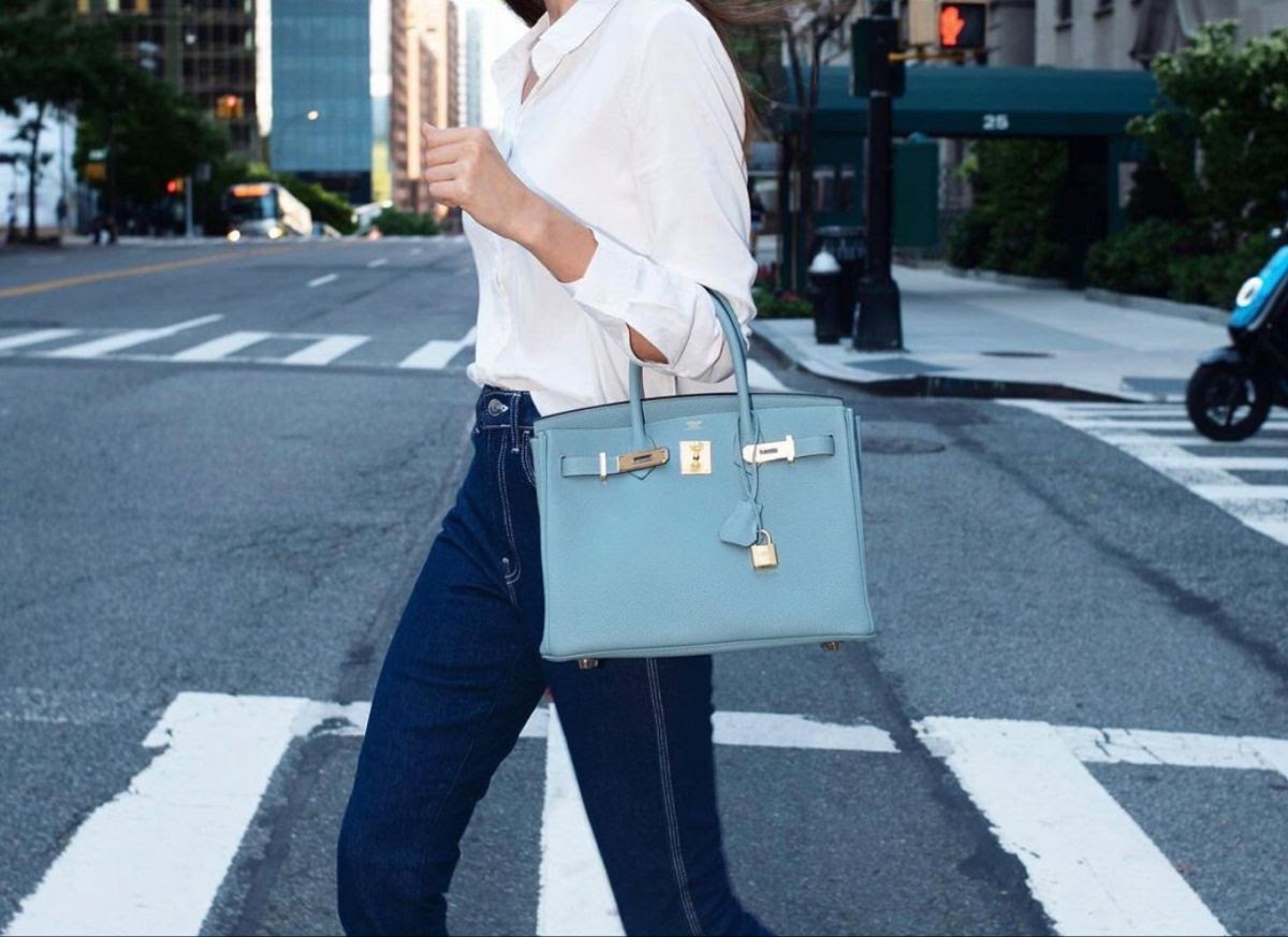 Hermes Birkin Azul Piel