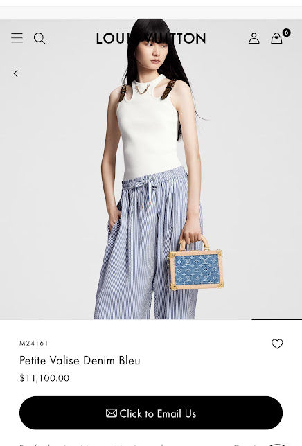 Louis Vuitton Azul Mezclilla Piel