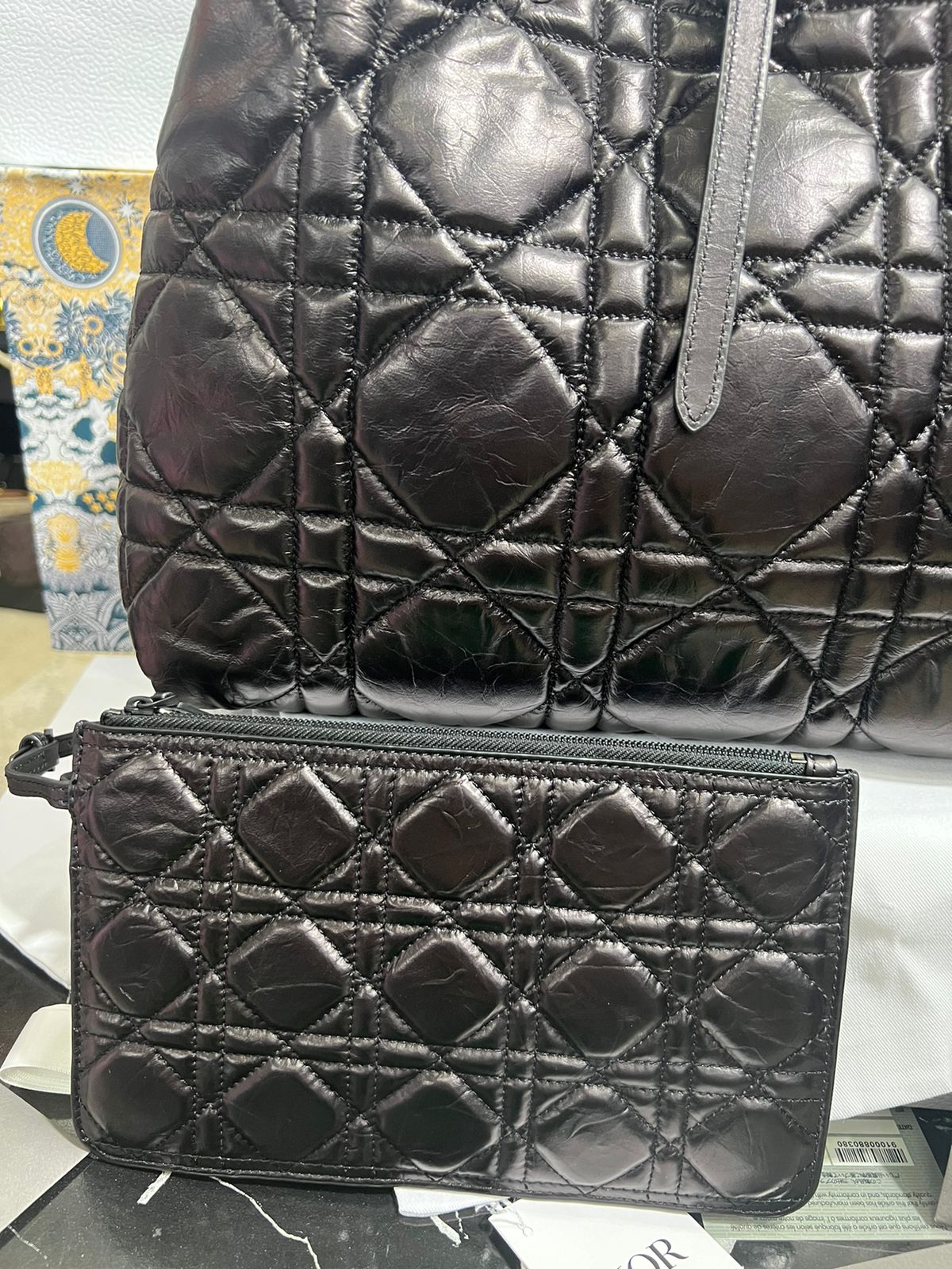 Christian Dior Negra Piel Cordero