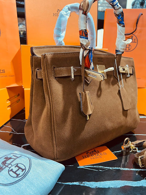 Hermes Birkin Café Gamuza Piel