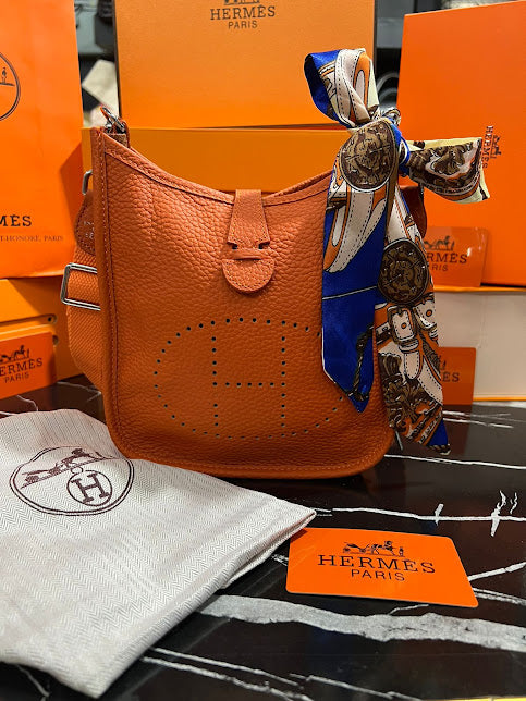 Hermes Naranja Piel