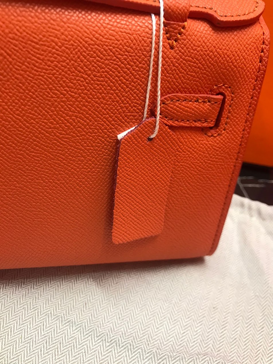 Hermes Naranja Piel