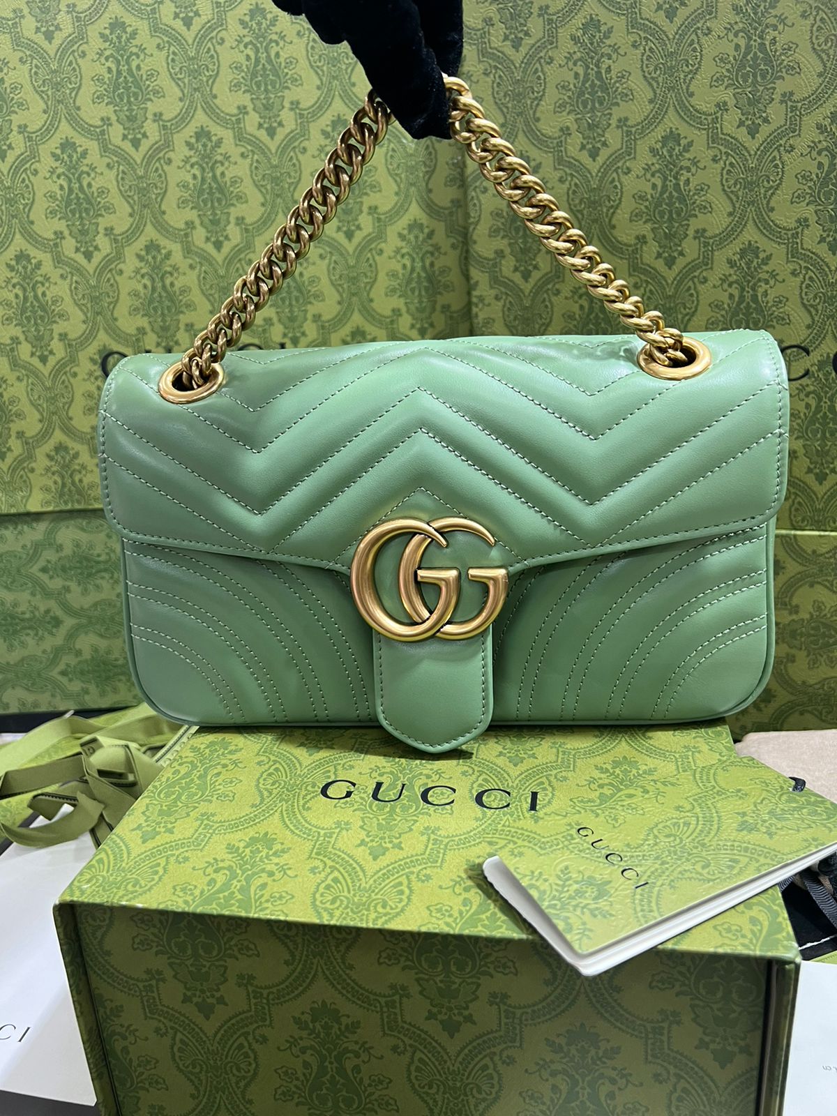 Gucci Verde Piel