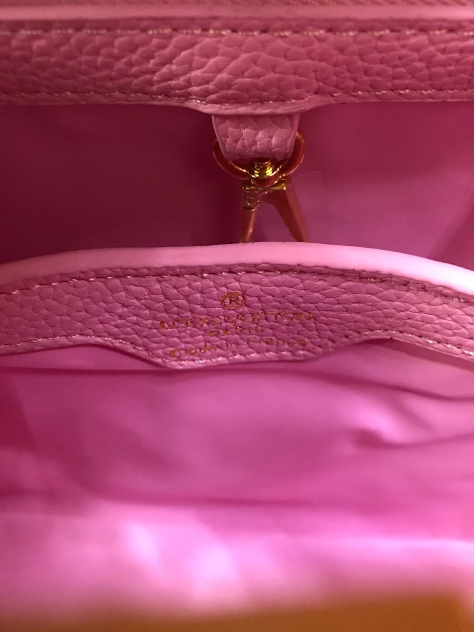 Louis Vuitton Rosa Piel