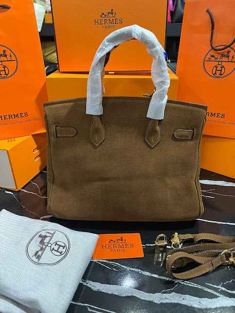 Hermes Birkin Café Gamuza Piel