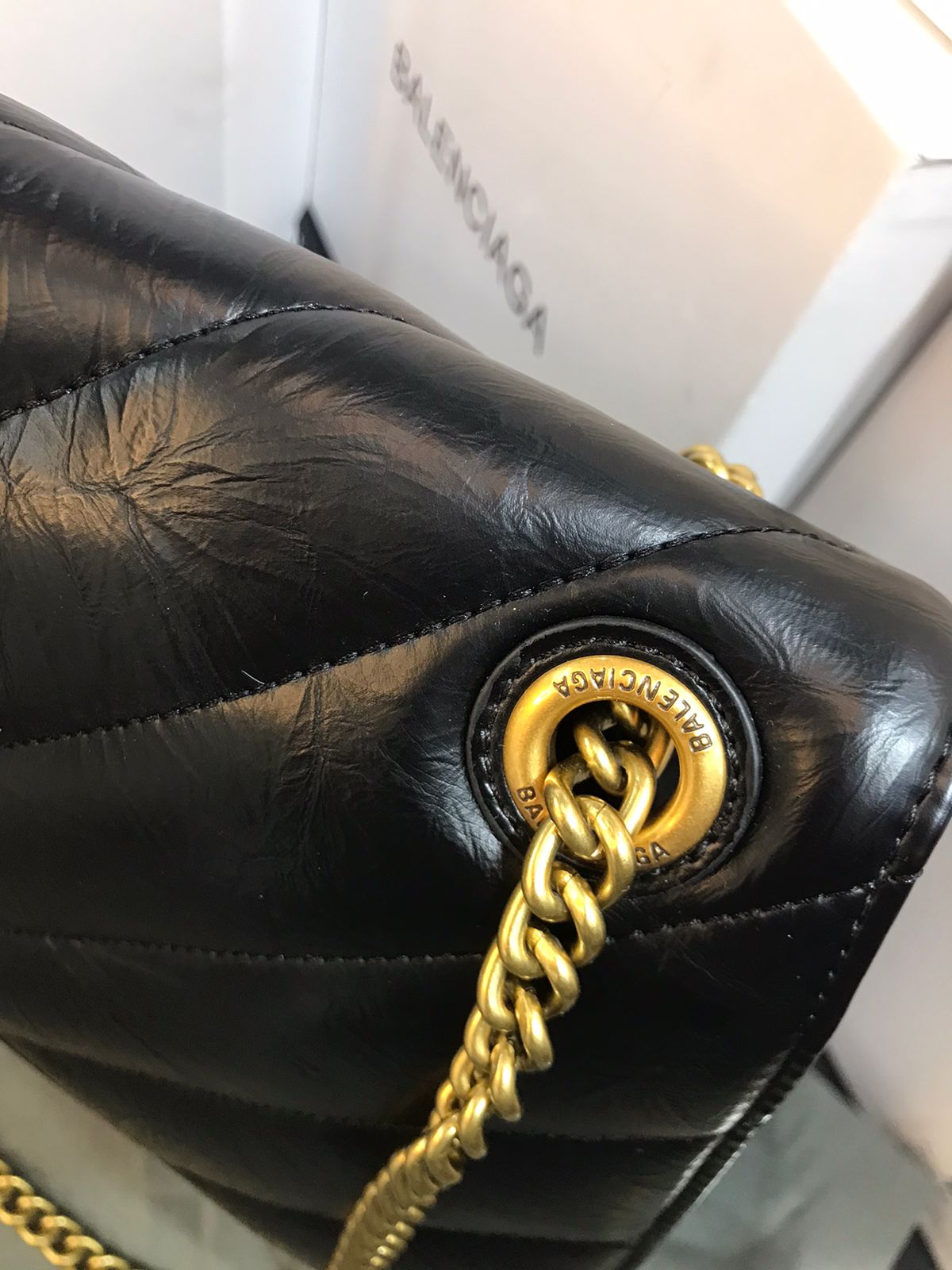 Balenciaga Negro Piel