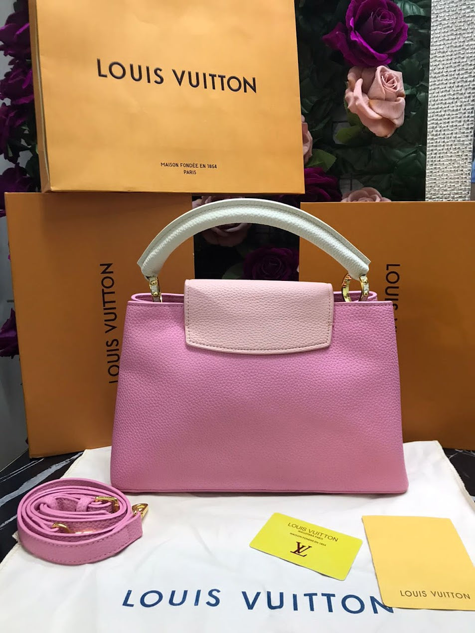 Louis Vuitton Rosa Piel