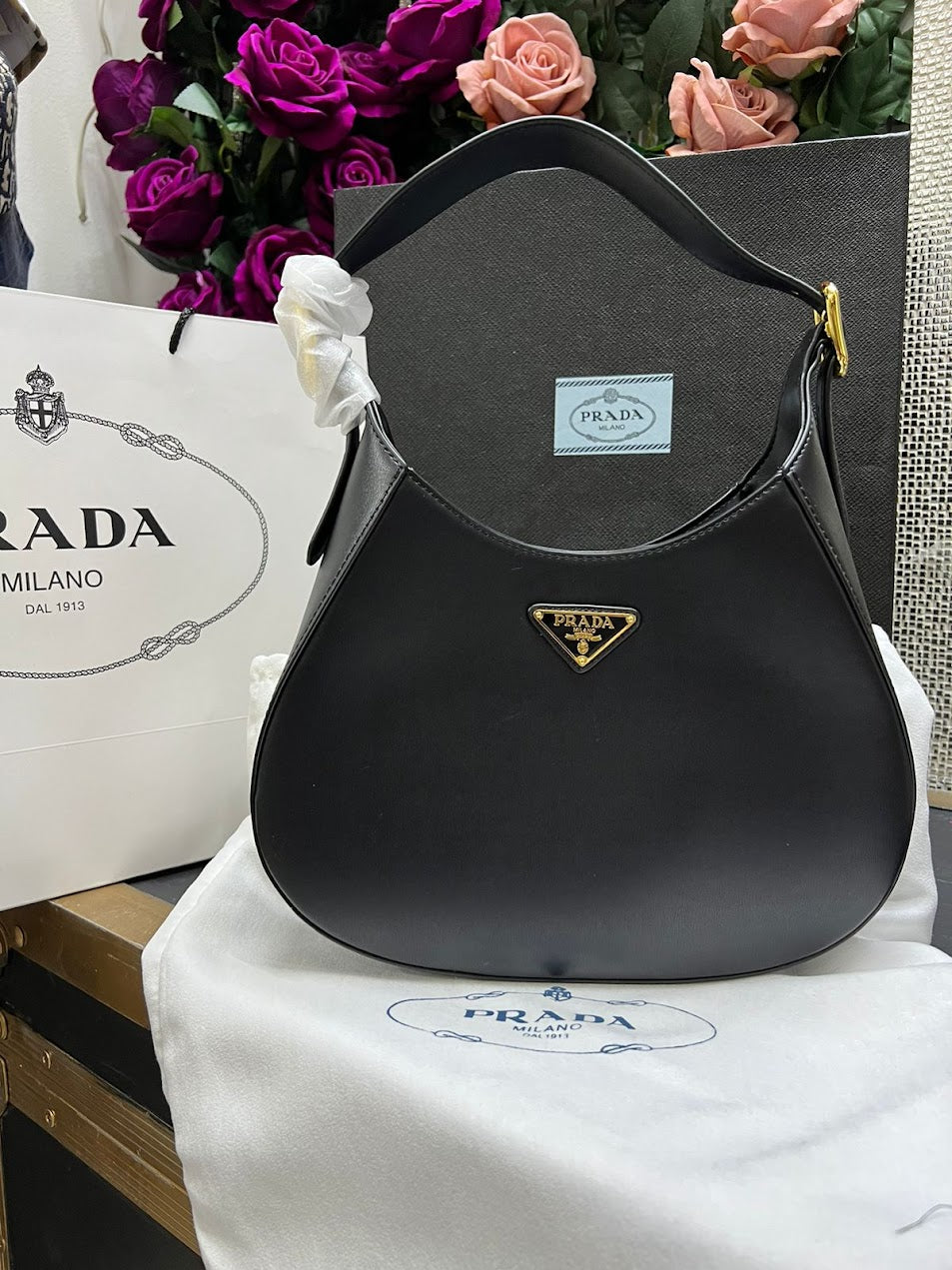 Prada Negra Piel