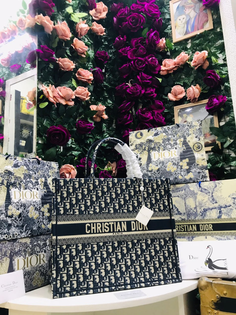 Christian Dior Patrón Tela Bordada