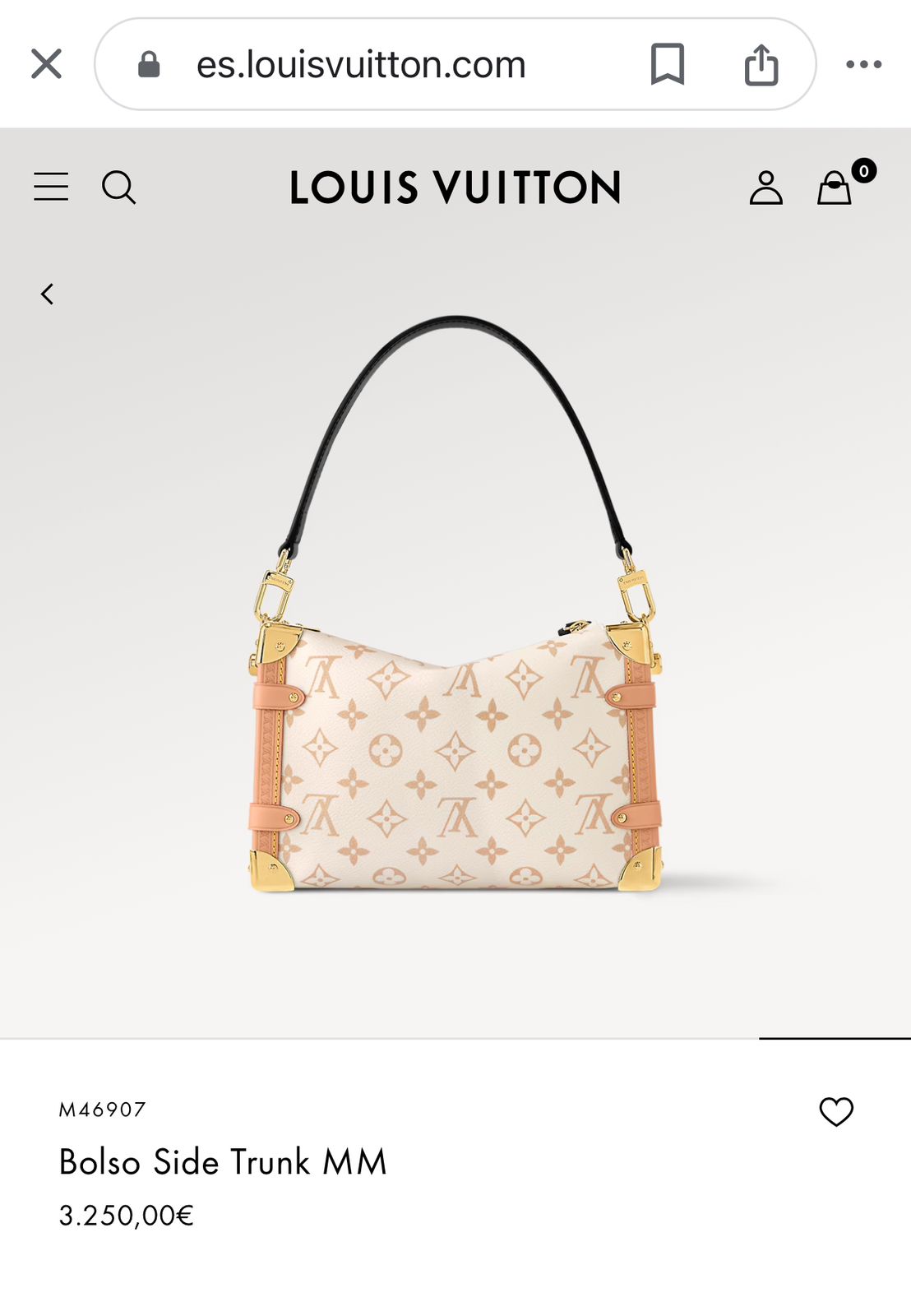 Louis Vuitton Blanca Asa Negro Piel