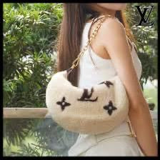 Louis Vuitton Lana con Piel Blanco y Negro