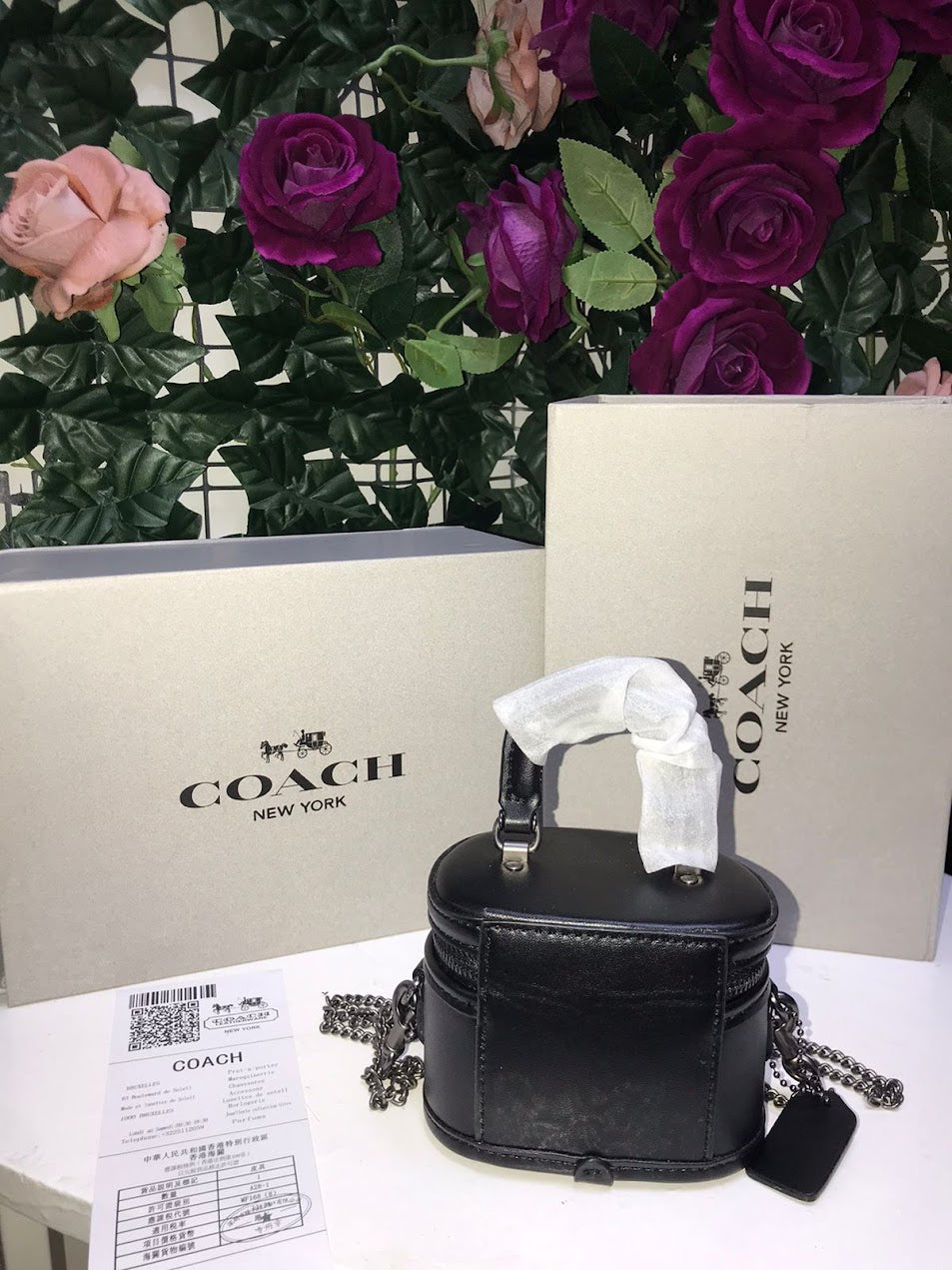 Coach New York Negra Circular Piel