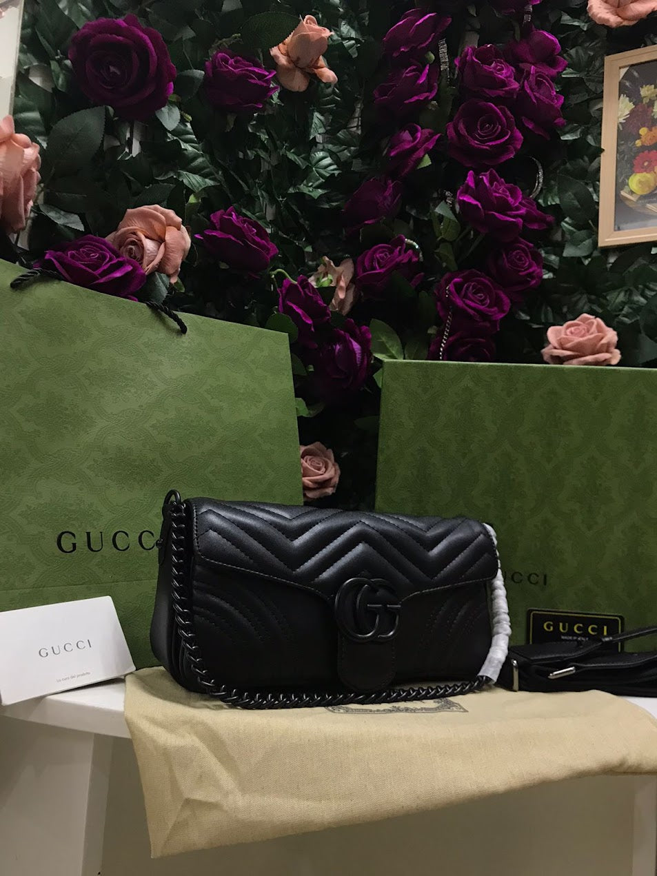 Gucci Negro Piel