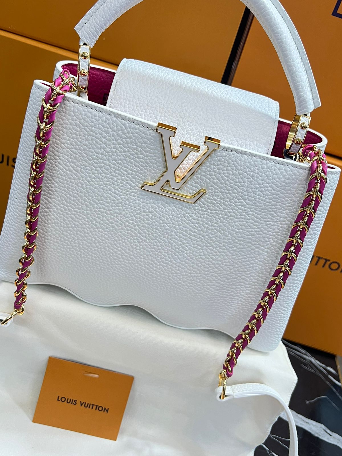 Louis Vuitton Blanca Piel