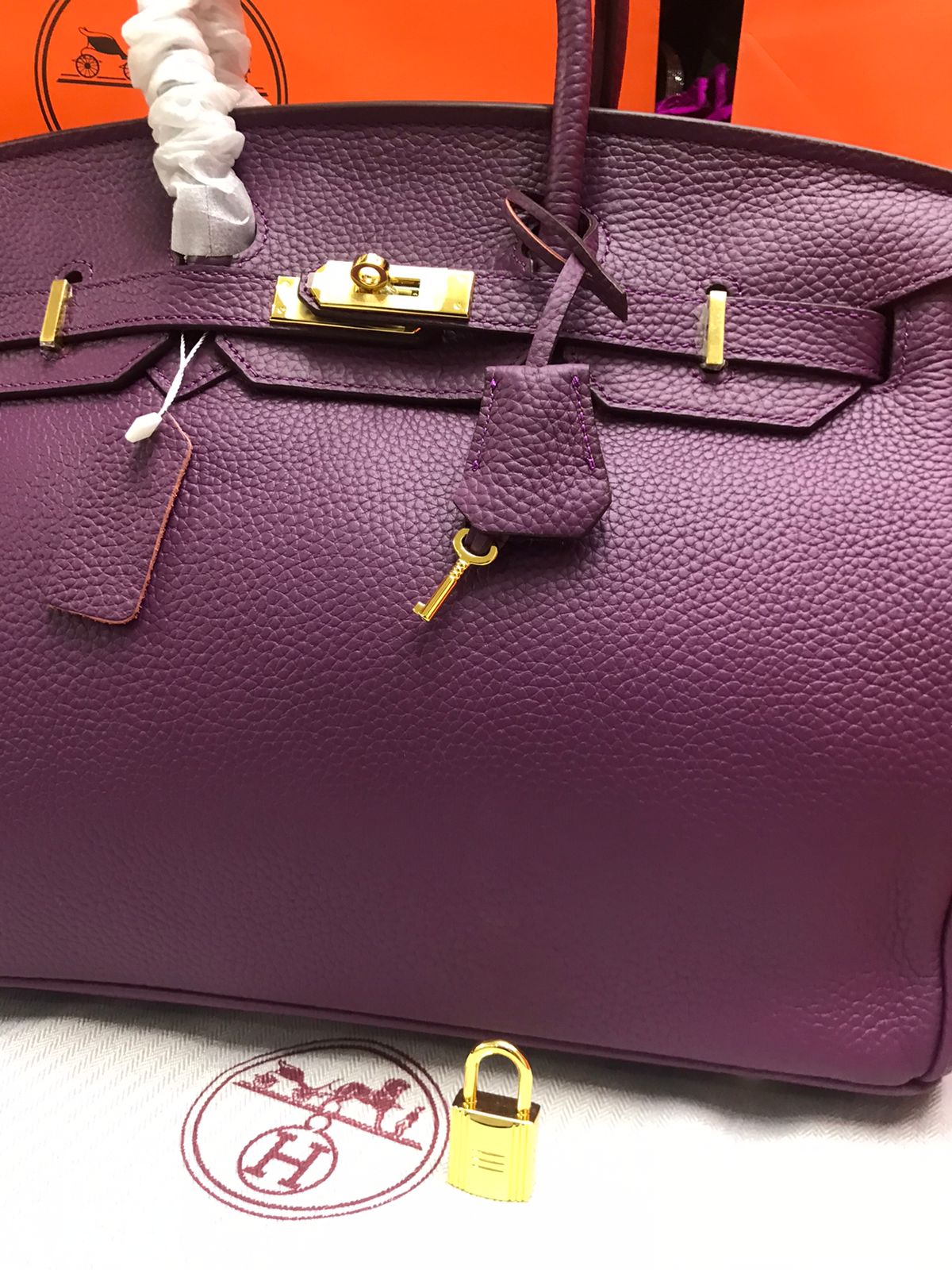 Hermes Birkin Morada Piel