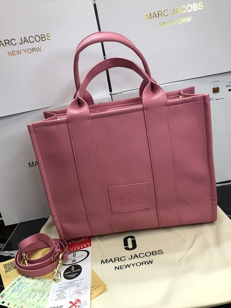 The Tote Bag Rosa Piel