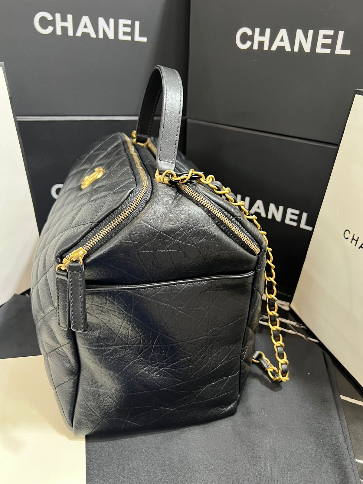 Chanel Negro Piel