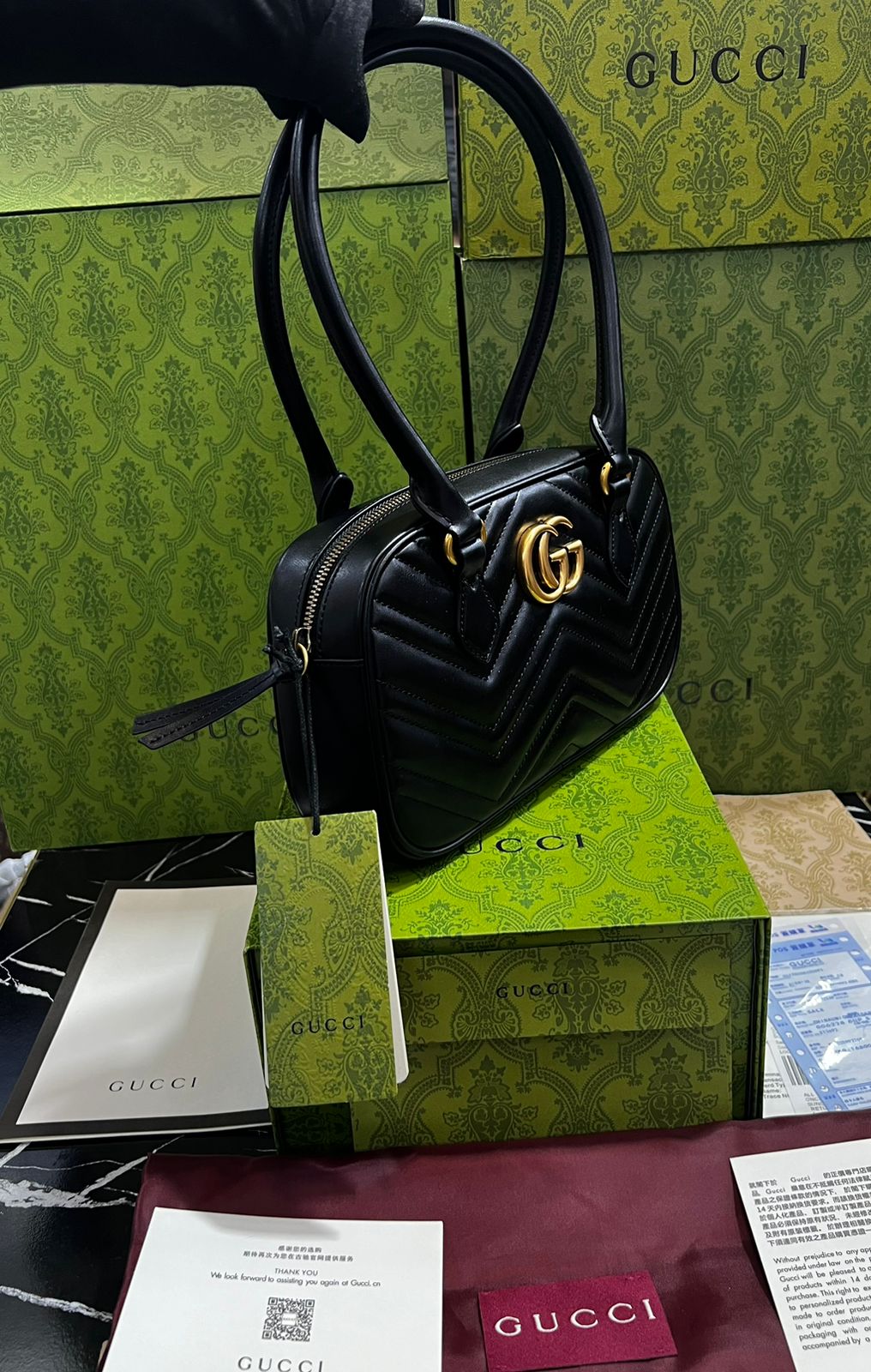 Gucci Negra Piel