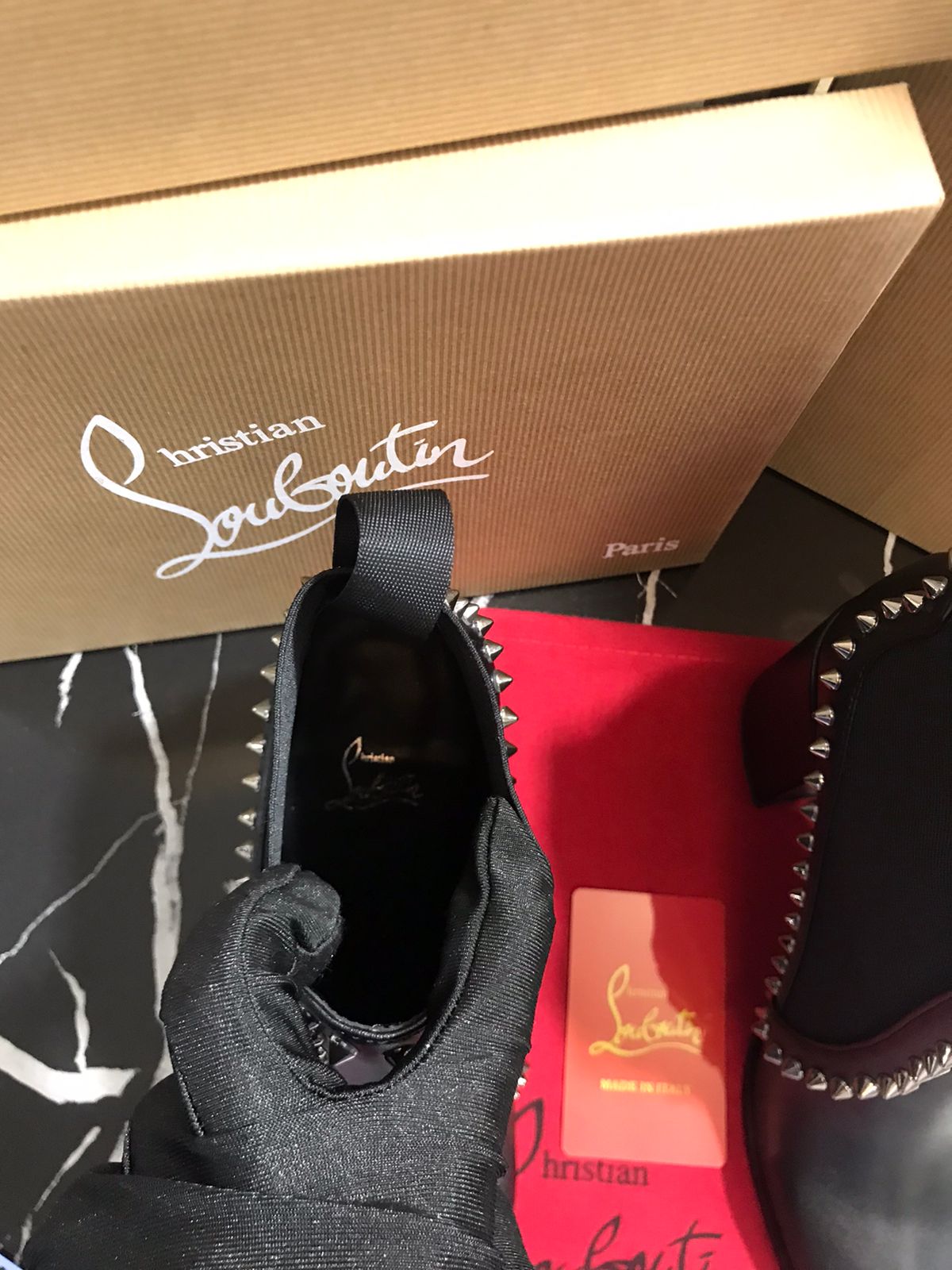 Louboutin botín negros