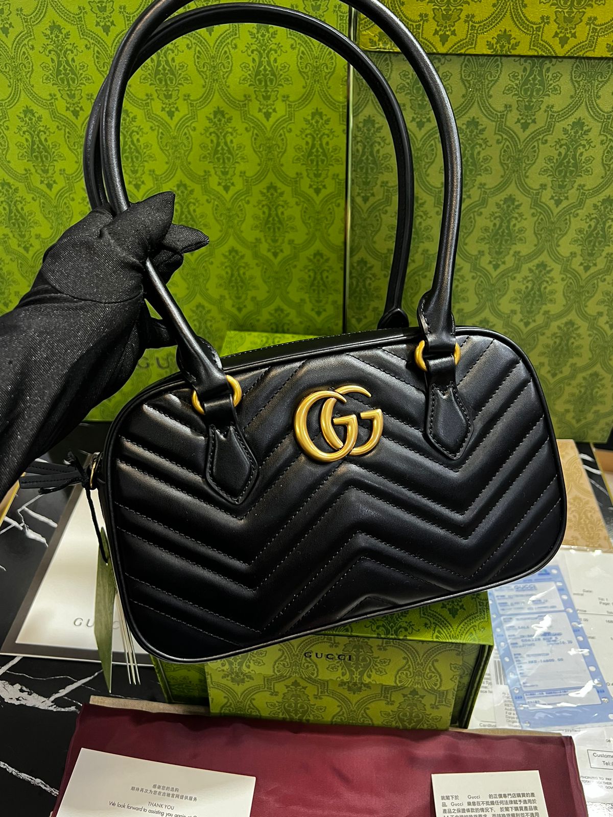 Gucci Negra Piel