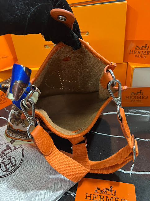 Hermes Naranja Piel