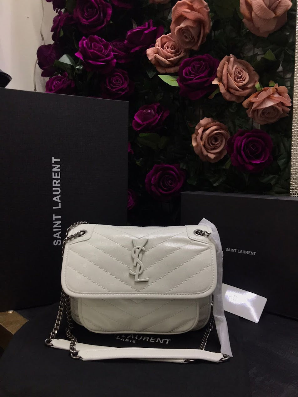 Saint Laurent YSL Blanco Piel