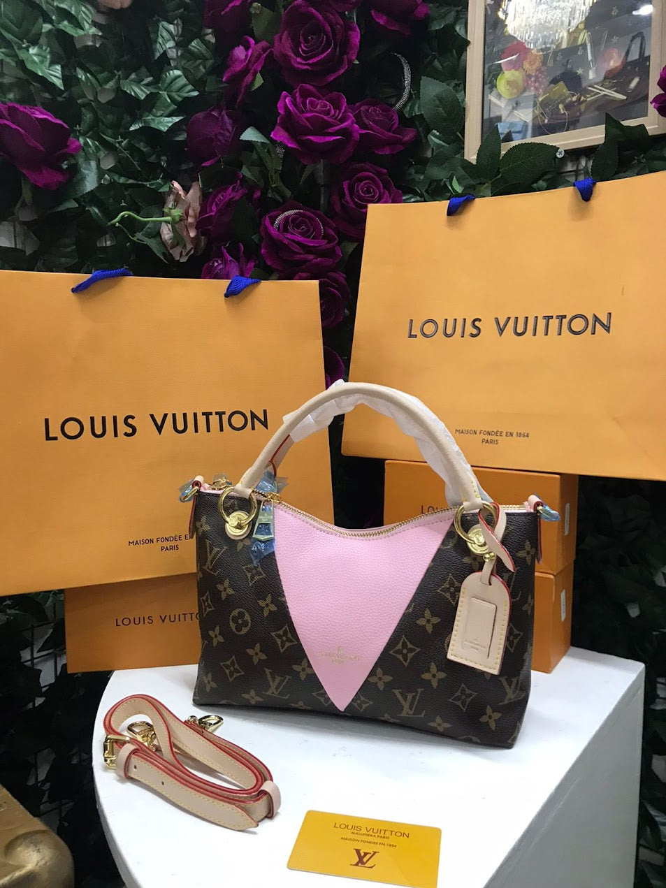 Louis Vuitton Cafe Patron V Rosa Piel