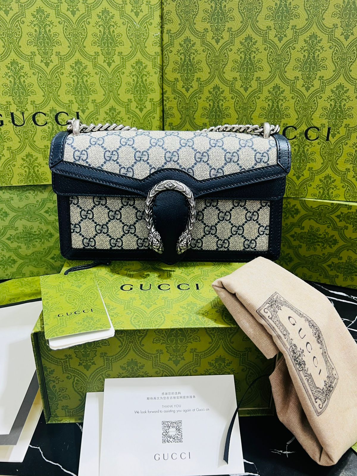 Gucci Negro Piel