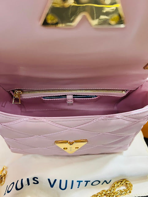 Louis Vuitton Rosa Pastel Piel