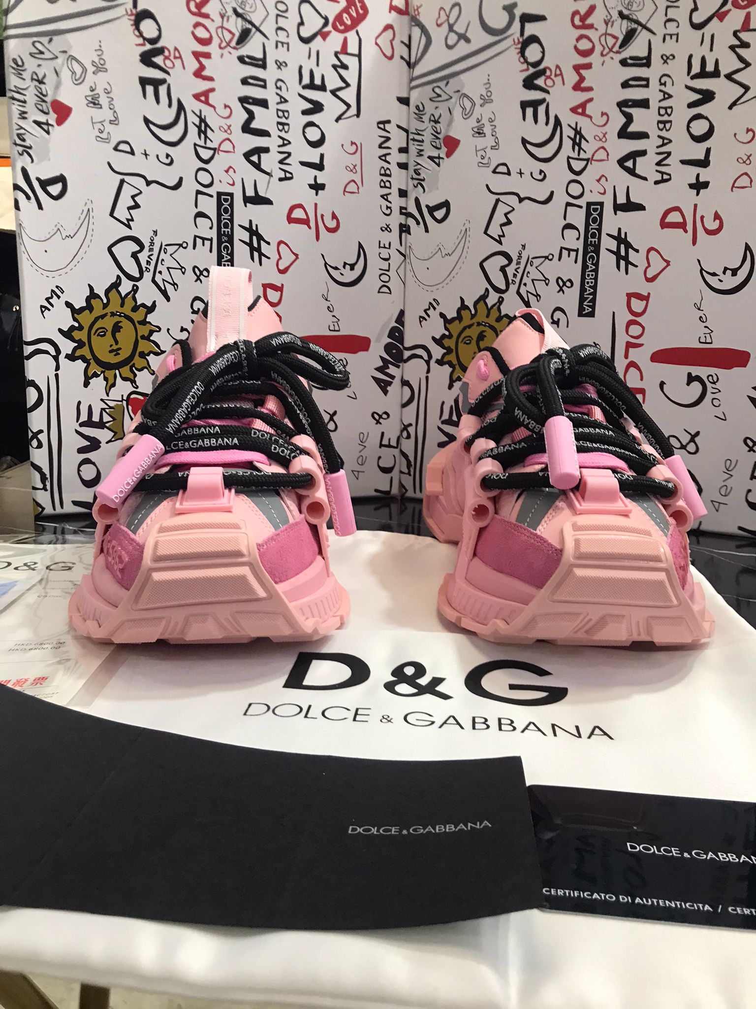 Dolce Gabbana Tenis color rosa