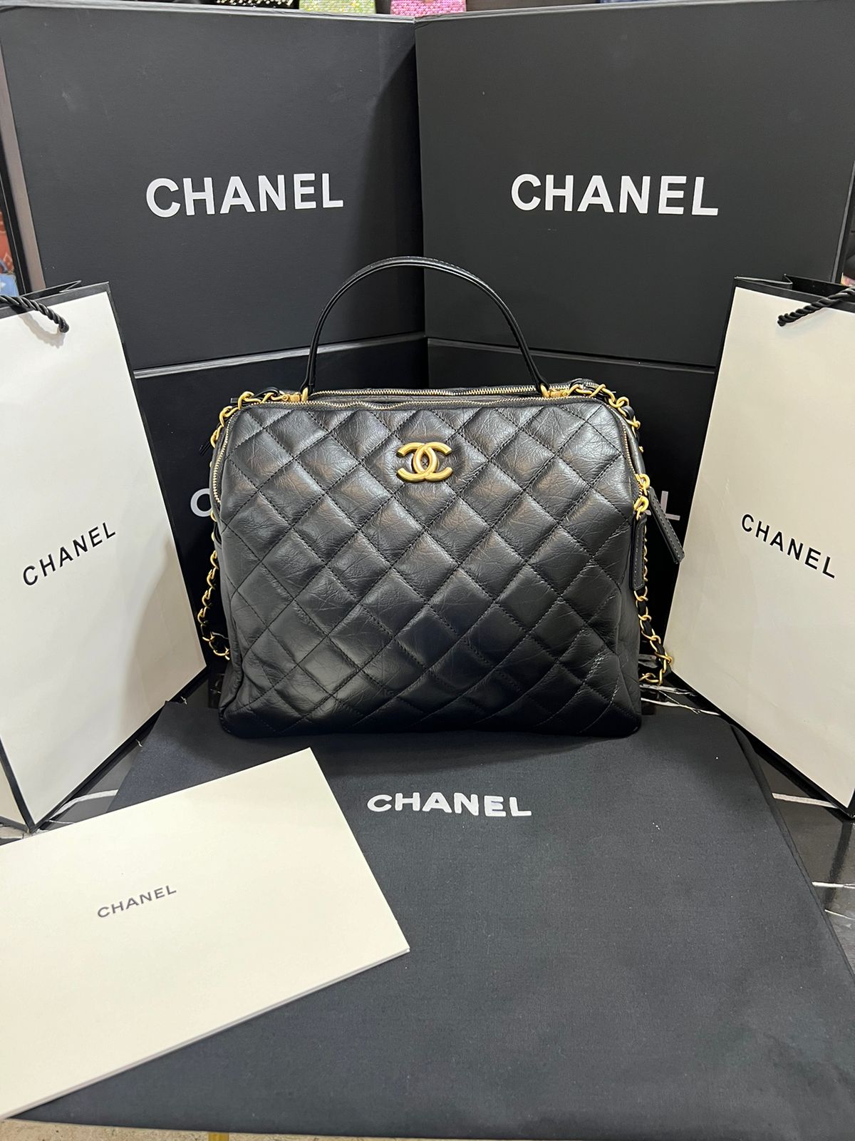 Chanel Negro Piel