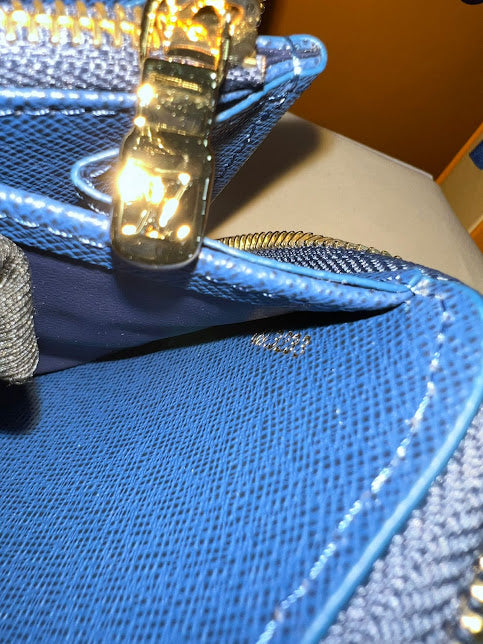 Louis Vuitton Azul Bordada Mezclilla