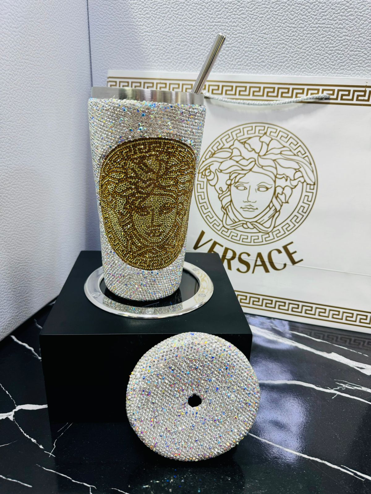 Versace termo blanco