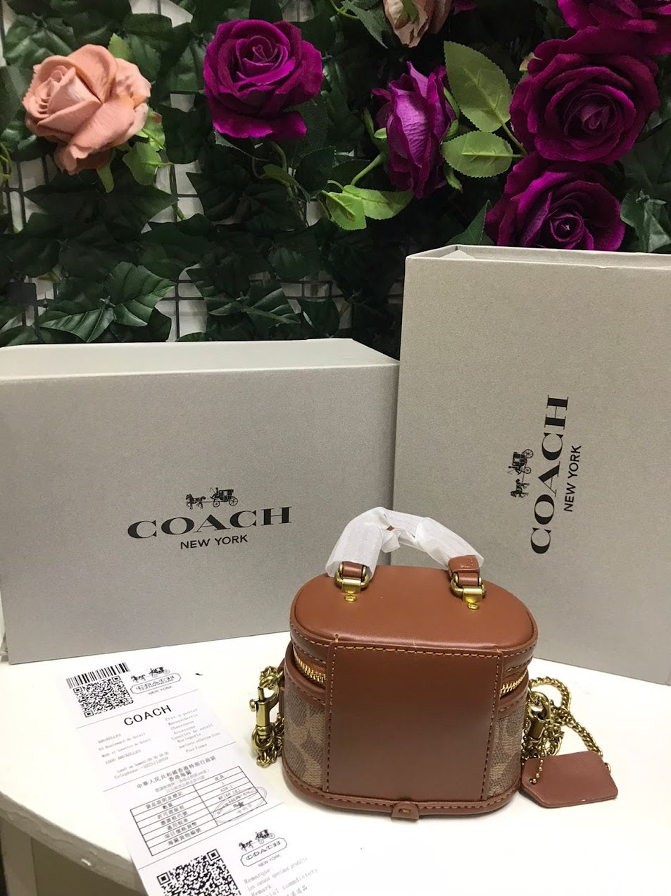 Coach New York Cafe Circular Piel