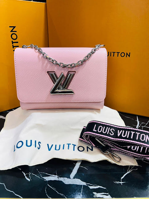 Louis Vuitton Rosa Pastel Piel