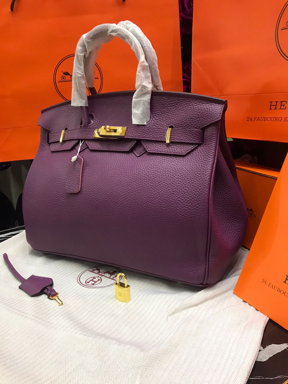 Hermes Birkin Morada Piel