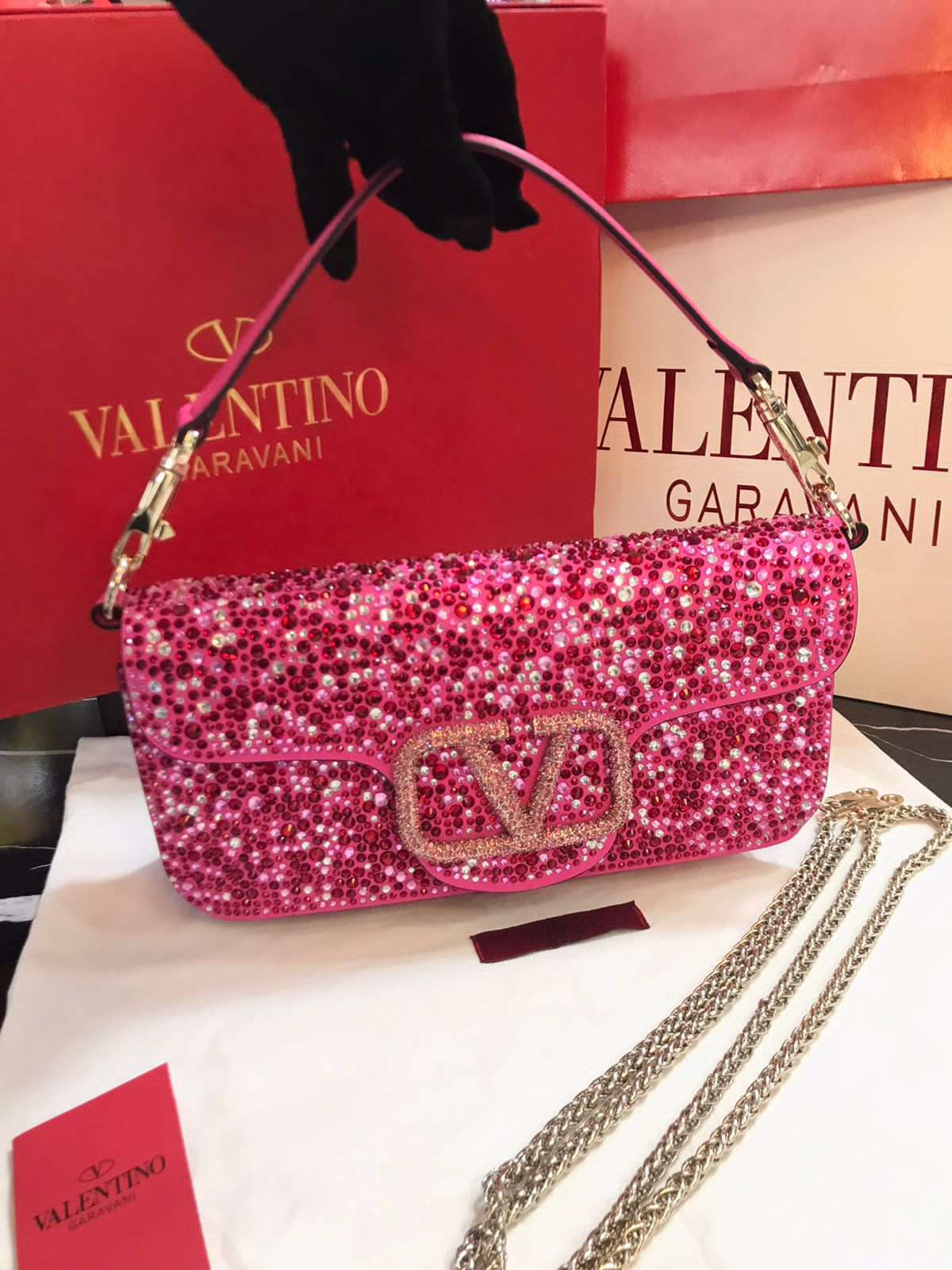 Valentino Edición Especial con Cristales Rosa