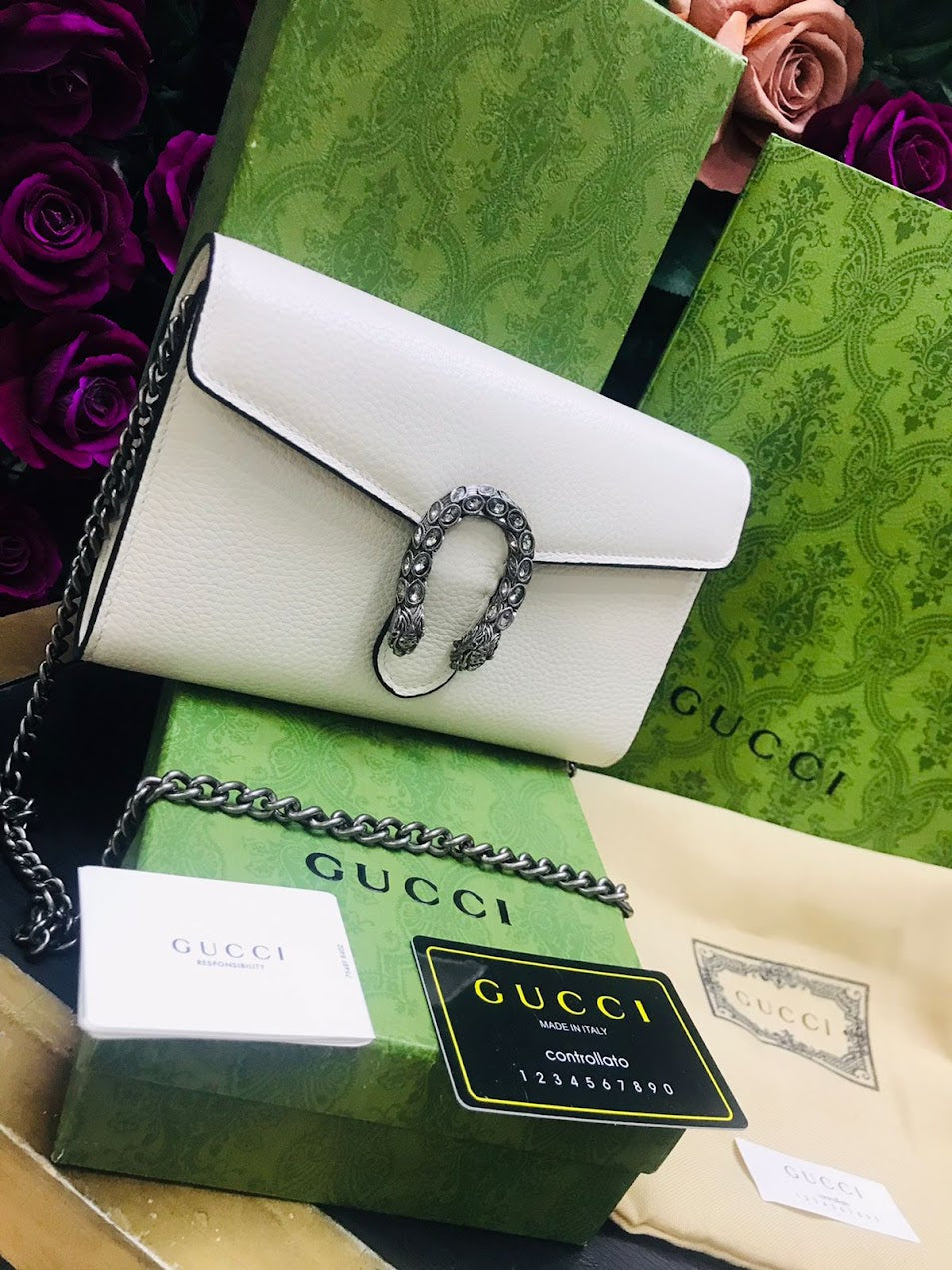 Gucci Blanco Piel Pequeña