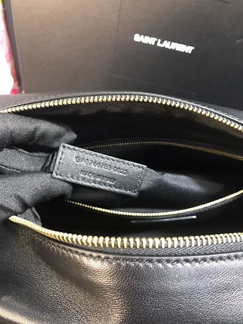 Saint Laurent Negro Piel